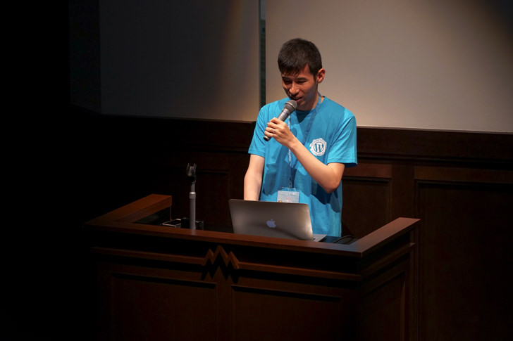 WordCamp Kansai 2016登壇の様子