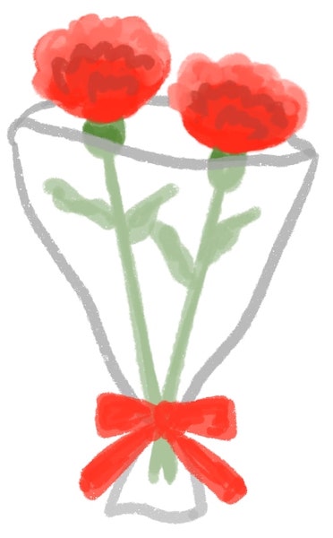 カーネーションの花束