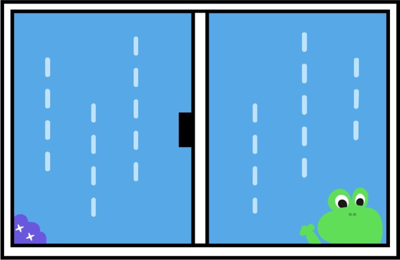 梅雨の雨