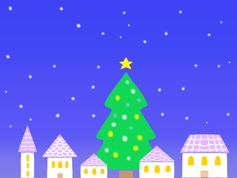 クリスマスツリーのイラスト
