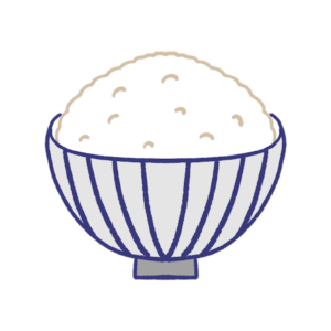 大盛りご飯のイラスト