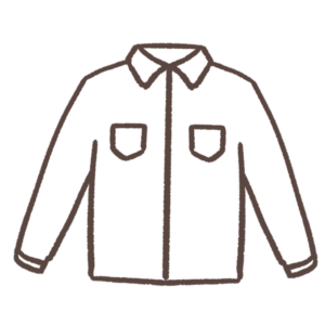 白いシャツのイラスト