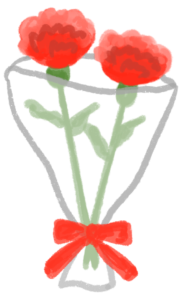 カーネーションの花束